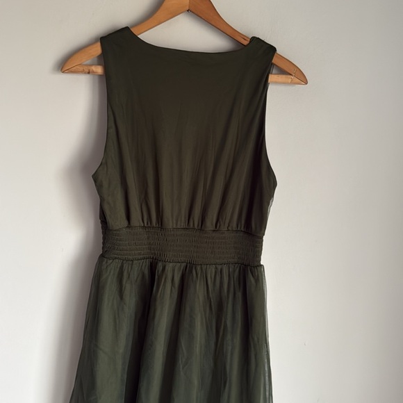 NEW Baltic Born Kamila Tulle Maxi Dress Juniper Green medium - Picture 7 of 13